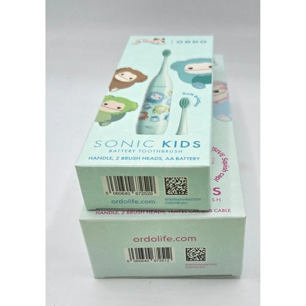 New Ordo x Squishmallows Sonic Kids Toothbrush Set - Rechargeable &‎ Battery